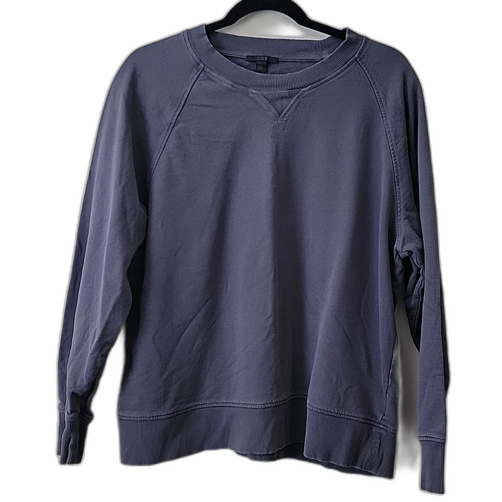 COS Men's Crewneck Sweater in Slate Blue